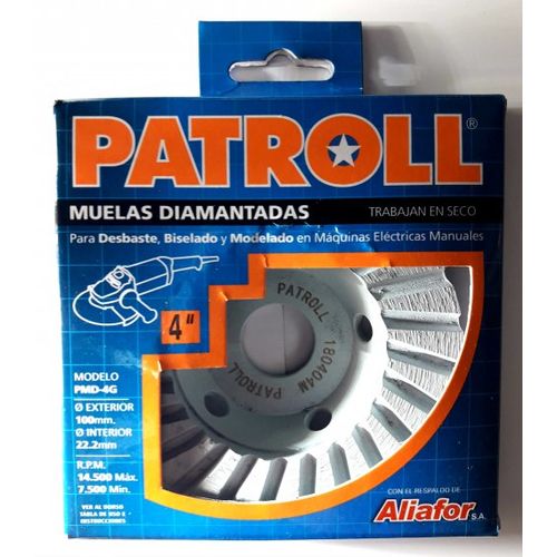 COPA DIAMANTADA PATROLL 4 DOBLE P/DESB PMD-4G XL