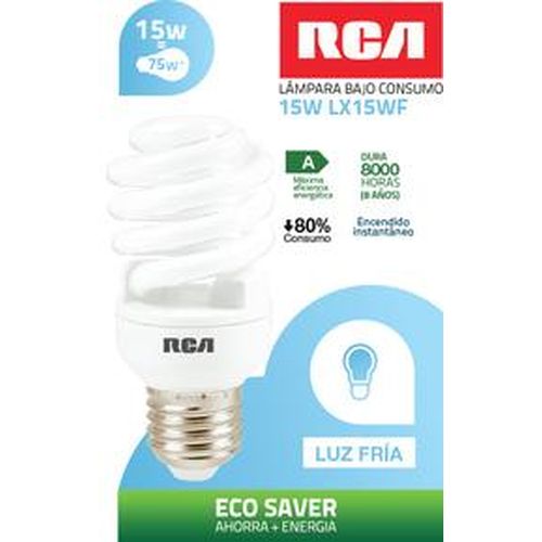 LAMPARA BAJO CONSUMO RCA 15W FRIA