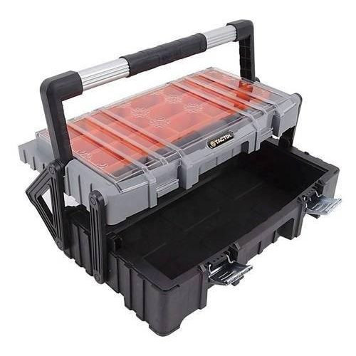 CAJA HERRAMIENTAS TACTIX 22 " CON ORGANIZADOR FUELLE MANGO DE ALUMINIO 320300