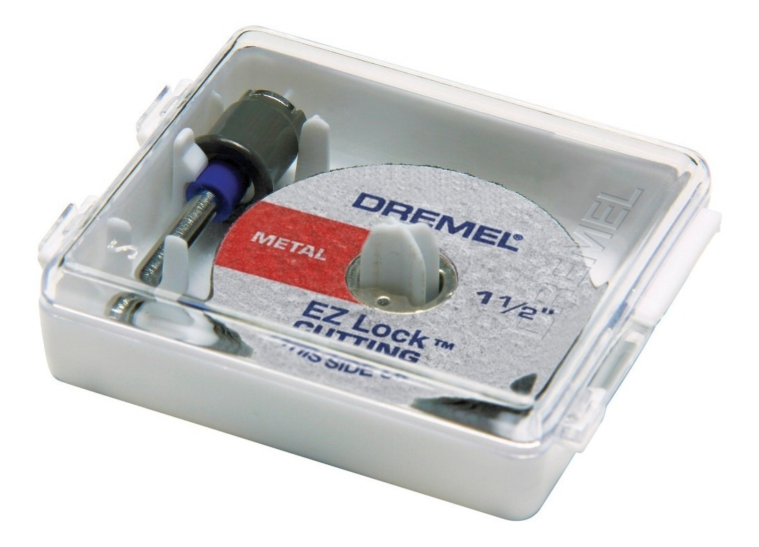 KIT DISCOS DE CORTE DREMEL C/MANDRIL EZ LOCK EZ406