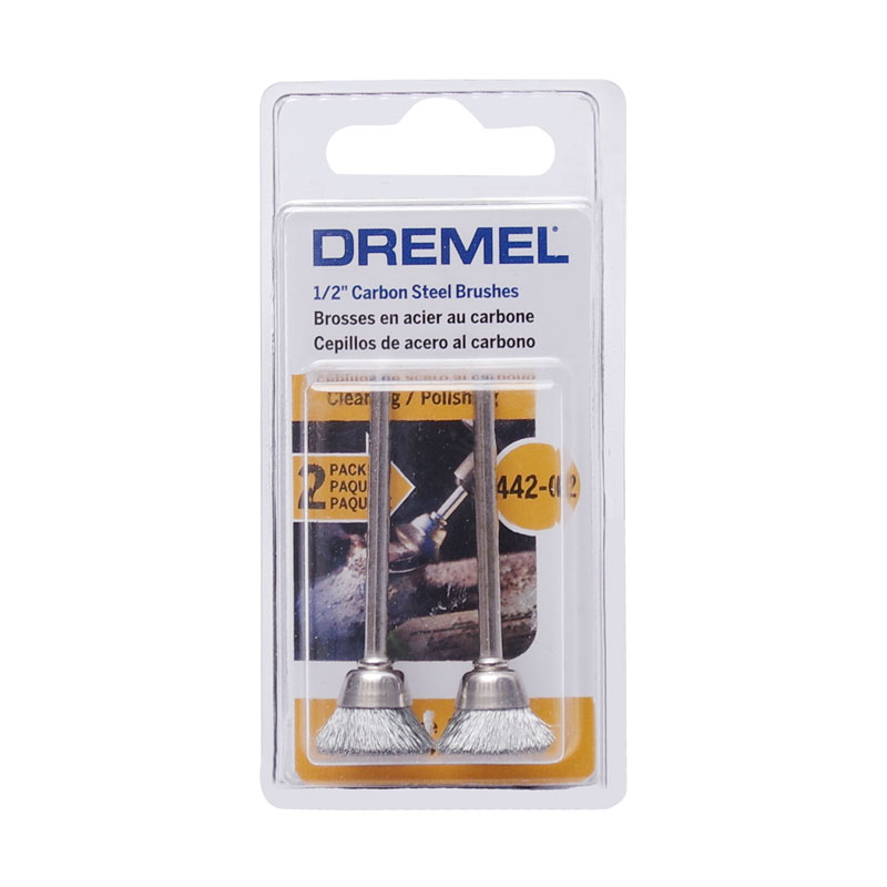 CEPILLO DREMEL 442-02 DE ACERO DE CARBON X 2UNIDADES