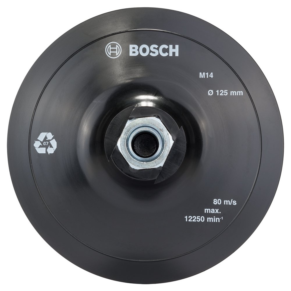 BASE/DISCO GOMA BOSCH P/AMOL 125MM M14 601077