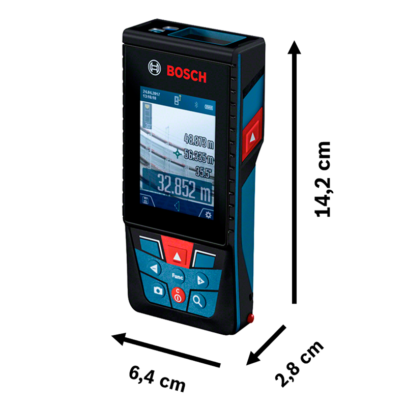 MEDIDOR DE DISTANCIA LASER BOSCH GLM 120 C 072FG0