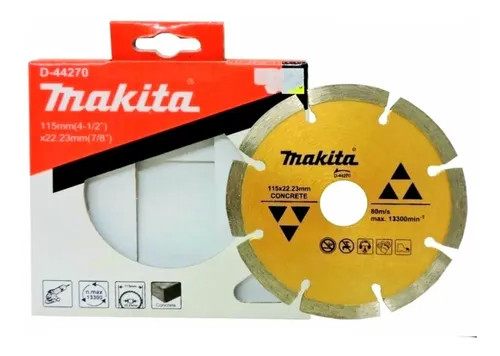 DISCO DIAMANTADO MAKITA 115 MM SEGMENTADO PARA CONCRETO D-44270