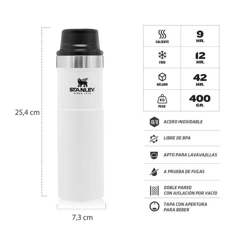 VASO STANLEY ONE HAND 591ML POLAR