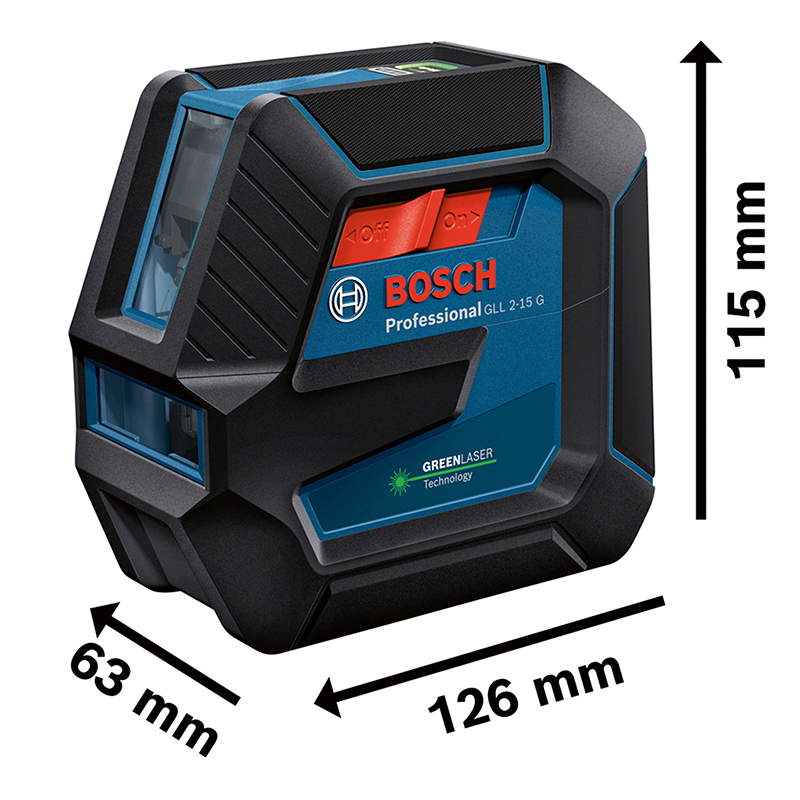 NIVEL LASER BOSCH GLL 2-15G CON LB 10 CON MALETIN 063W02