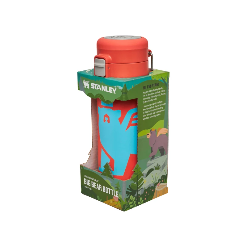 BOTELLA STANLEY FLOWSTEADY 500ML NARANJA GRAFRUIT