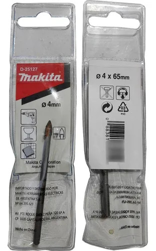 BROCA MAKITA 4MM PARA VIDRIO Y CERAMICA D-25127