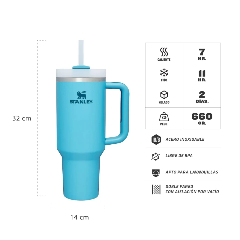 VASO STANLEY QUENCHER 2.0 TUMBLER 1.18LT POOL