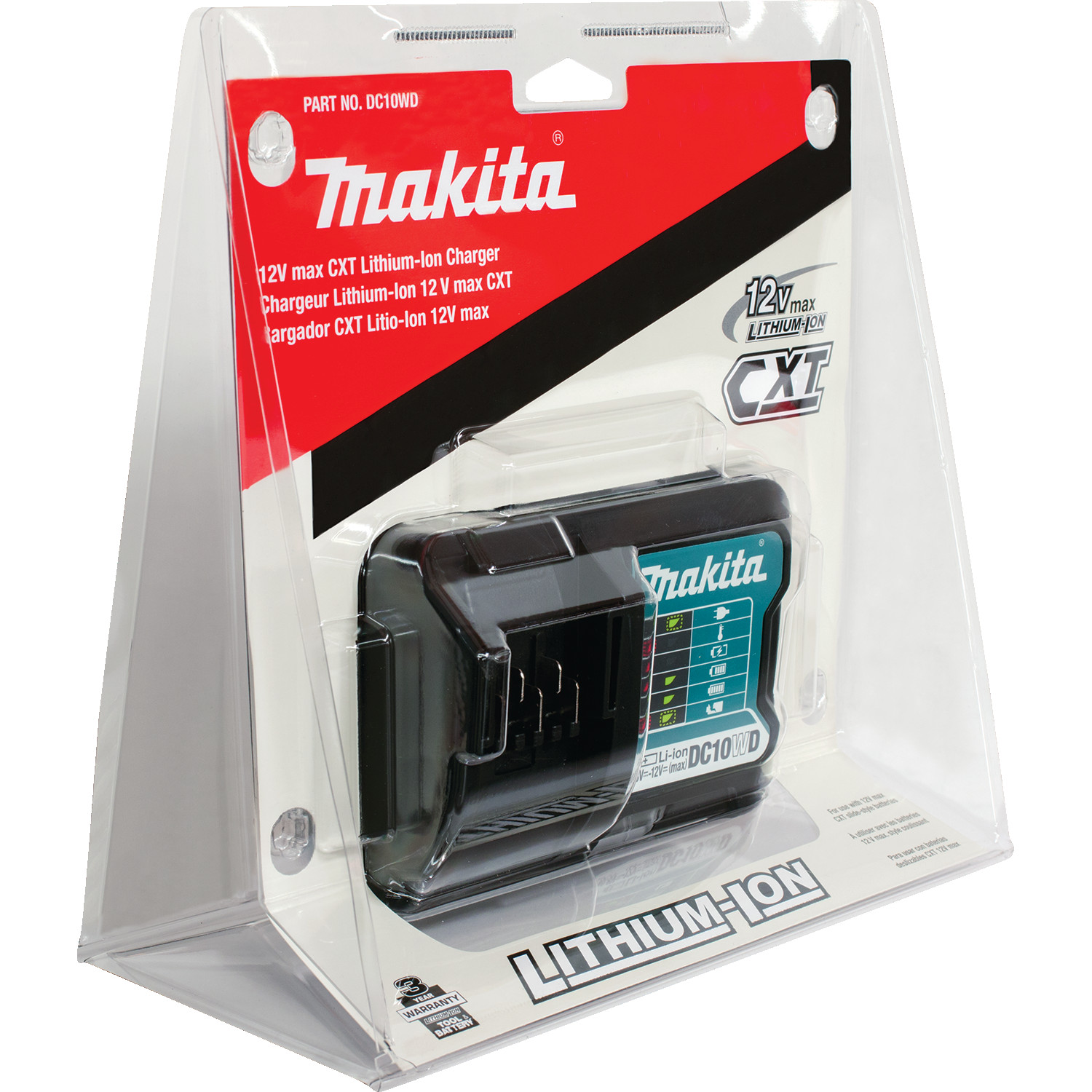 CARGADOR DE BATERIA MAKITA 12V LI-ION DC10WD