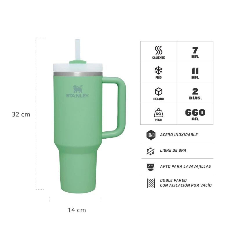 VASO STANLEY QUENCHER 2.0 TUMBLER 1.18LT JADE