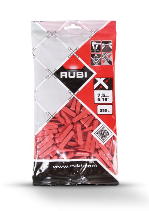 CUÑAS RUBI 7.5 MM 500 UNIDADES