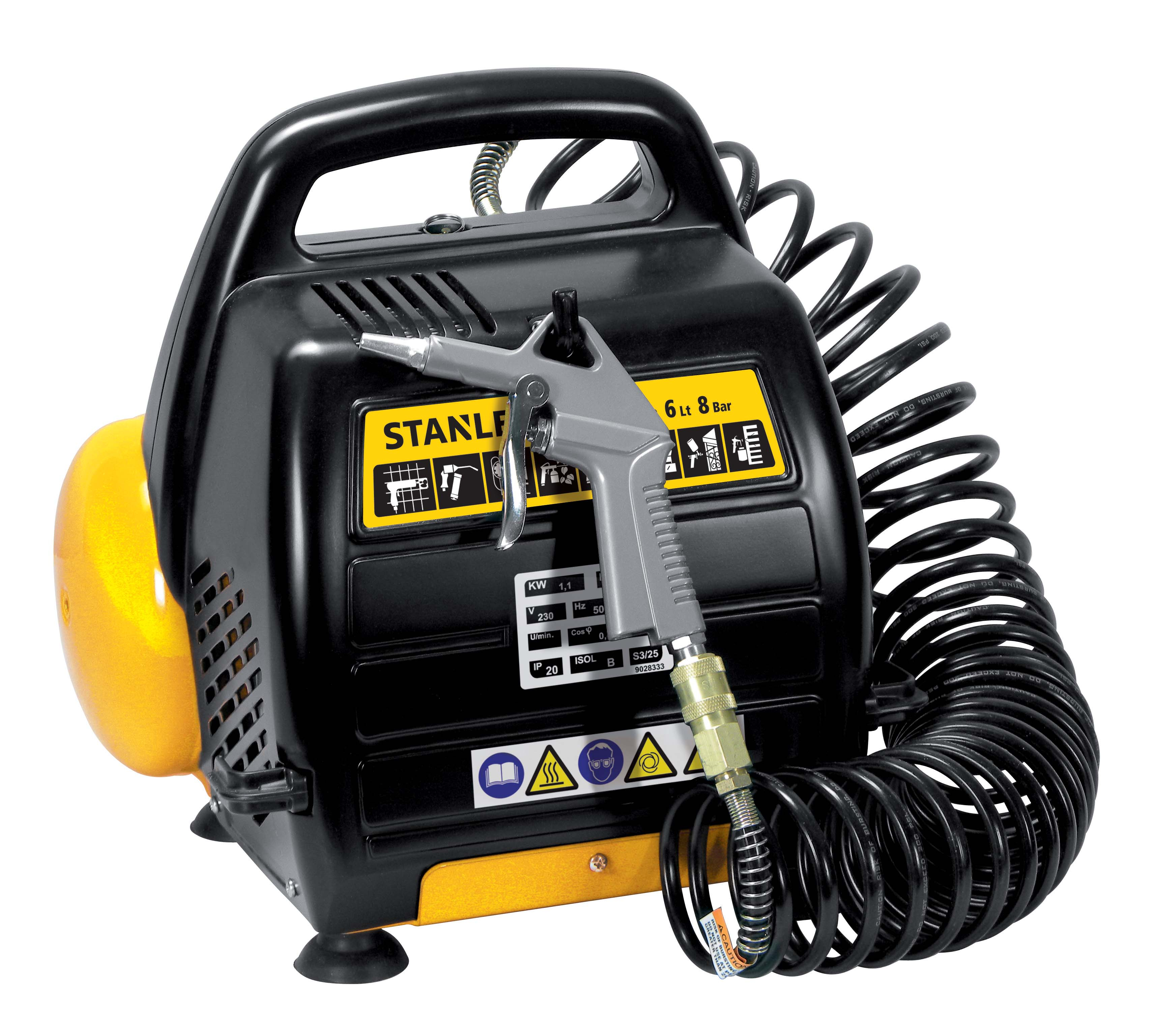 Compresor De Aire Sin Tanque 1.5 Hp + Kit Stanley