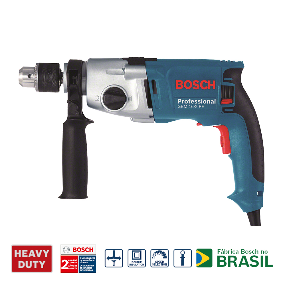 TALADRO BOSCH 13MM GBM 16-2RE 800W V.V. 11A6