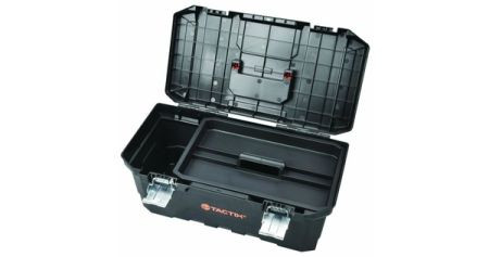 CAJA HERRAMIENTAS TACTIX 23 " BROCHE METALICO 320343