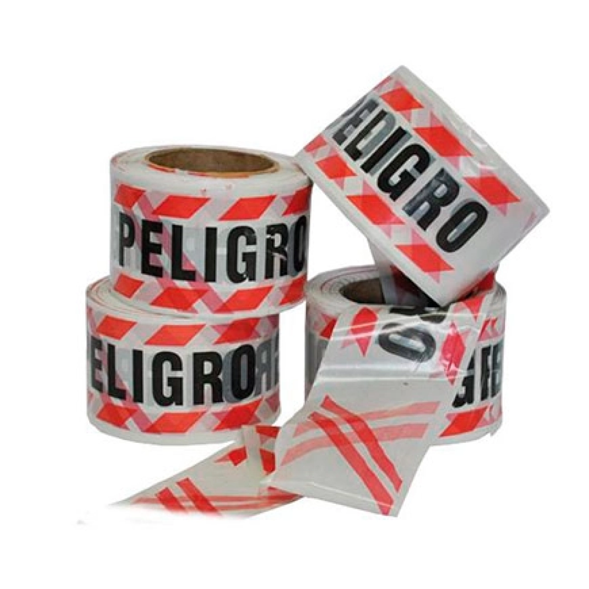 CINTA DE PELIGRO 8CM*200MT ROJO/BLANCO